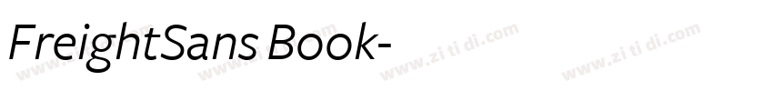 FreightSans Book字体转换
